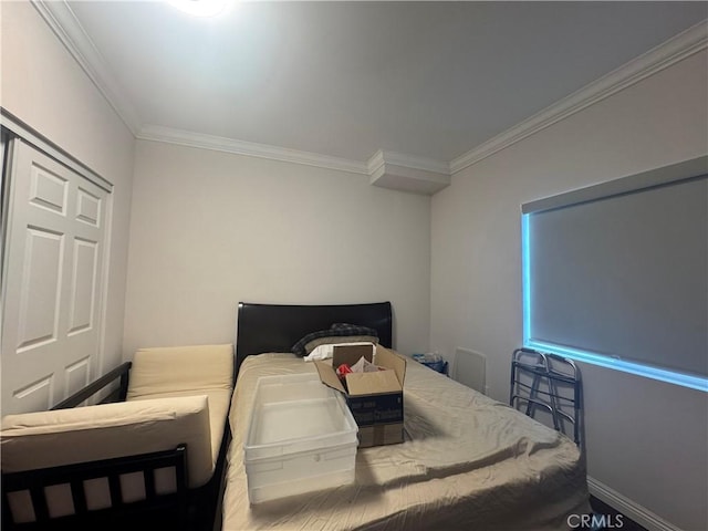 1828 New Ave, San Gabriel, CA 91776 - bedroom with crown molding and baseboards