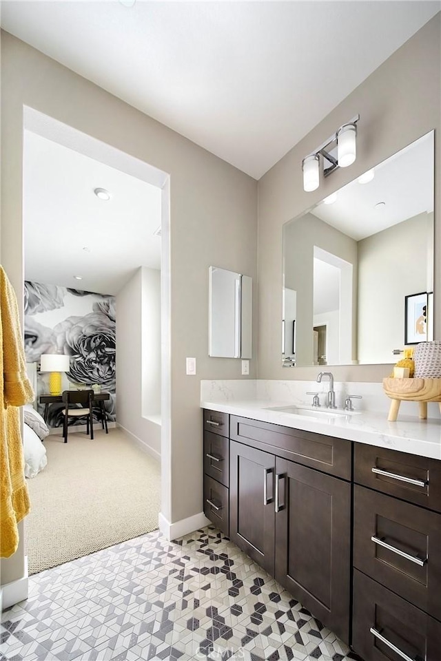 16402 Ginger Creek Dr, Riverside, CA 92504 - bathroom featuring vanity and tile patterned floors