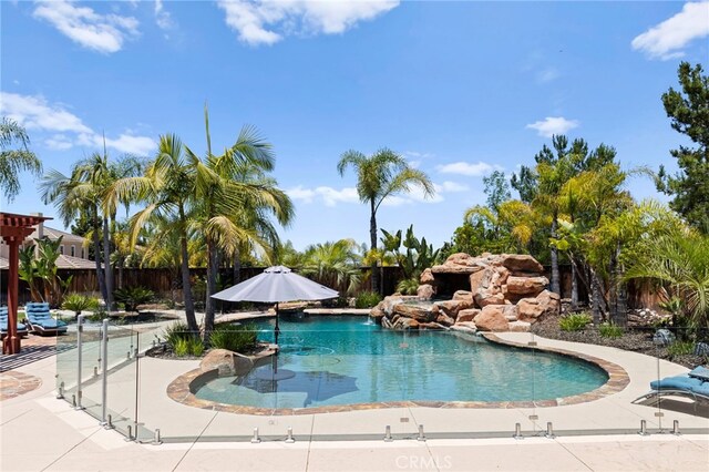 15020 Applewood Ct, San Diego, CA 92131 - view of pool featuring a fenced backyard and a patio area