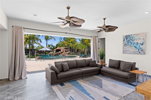 15020 Applewood Ct, San Diego, CA 92131 - living area featuring ceiling fan