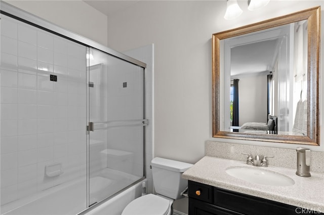 15020 Applewood Ct, San Diego, CA 92131 - ensuite bathroom with vanity, toilet, and enclosed tub / shower combo
