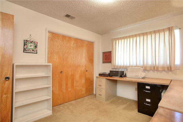 2661 Southview Ave, Arroyo Grande, CA 93420 - office area featuring light colored carpet and a textured ceiling