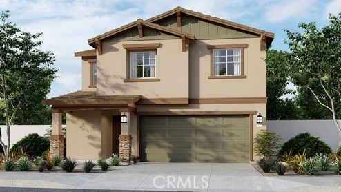 30478 Dart Ct, Winchester, CA 92596 - view of front of house featuring fence, an attached garage, concrete driveway, and stucco siding