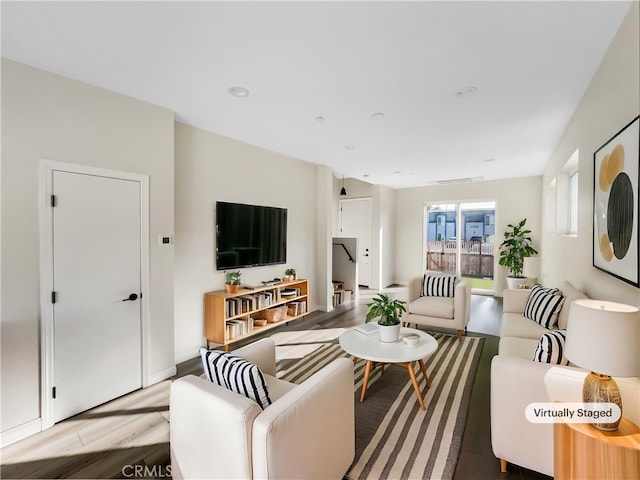 4048 Cherokee Ave, San Diego, CA 92104 - living area with light wood finished floors
