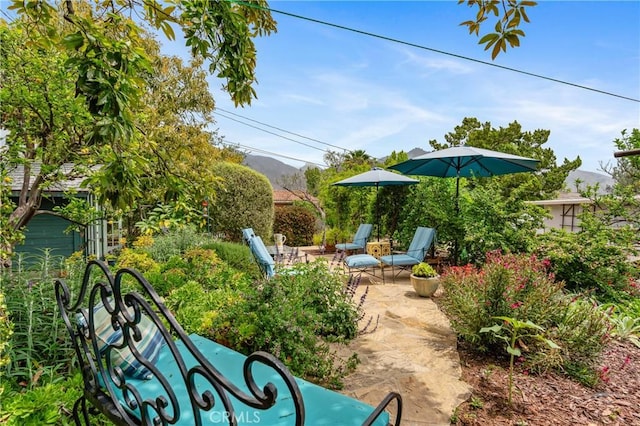 1981 Sinaloa Ave, Altadena, CA 91001 - view of patio with a mountain view