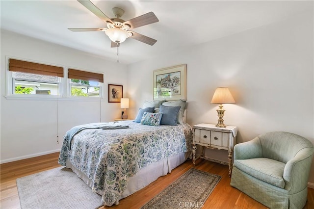 1981 Sinaloa Ave, Altadena, CA 91001 - bedroom featuring wood finished floors, a ceiling fan, and baseboards