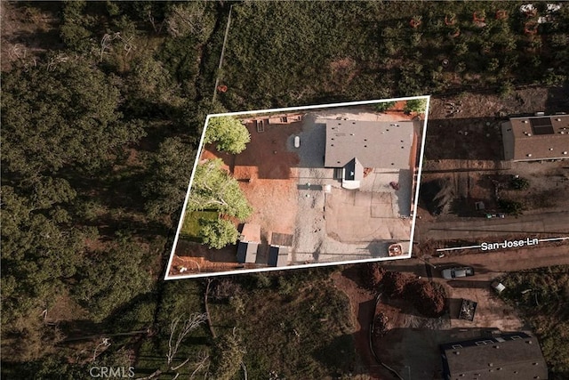 1612 San Jose Ln, Paradise, CA 95969 - aerial view of property's location featuring property boundaries highlighted