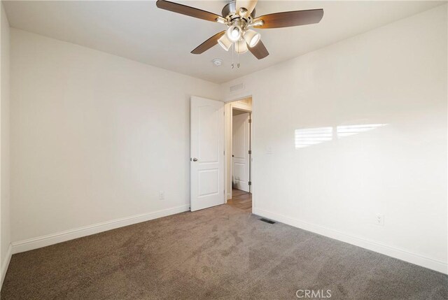1612 San Jose Ln, Paradise, CA 95969 - unfurnished bedroom featuring carpet, baseboards, and a ceiling fan