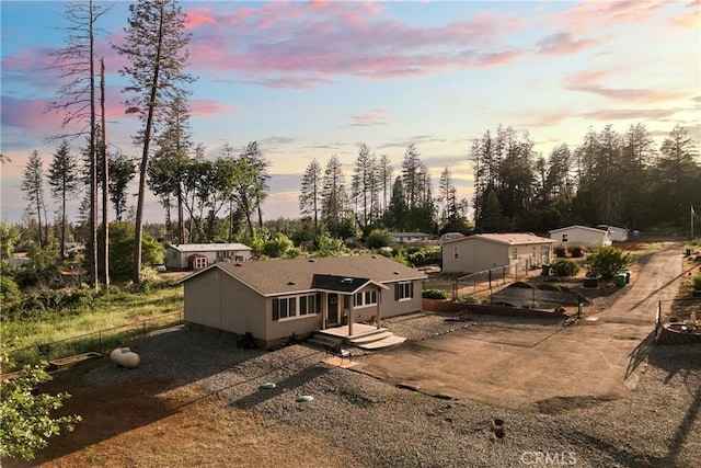 1612 San Jose Ln, Paradise, CA 95969 - aerial view at dusk of view of wooded area