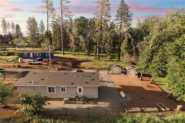 1612 San Jose Ln, Paradise, CA 95969 - aerial view at dusk of view of wooded area