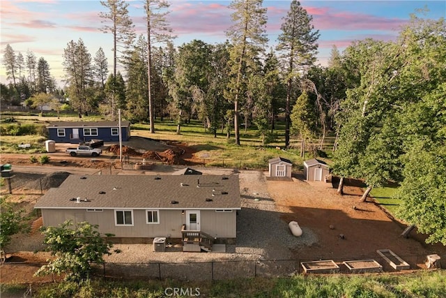 1612 San Jose Ln, Paradise, CA 95969 - aerial view at dusk of view of wooded area