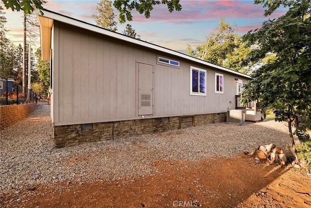 1612 San Jose Ln, Paradise, CA 95969 - view of home's exterior with cooling unit and crawl space