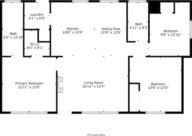 1612 San Jose Ln, Paradise, CA 95969 - property floor plan
