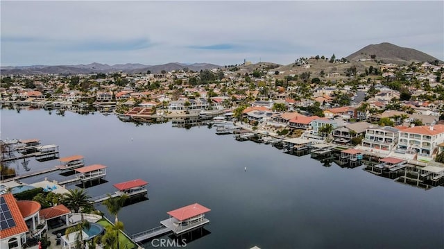 23180 Gray Fox Dr, Canyon Lake, CA 92587 - aerial view of residential area with a water and mountain view