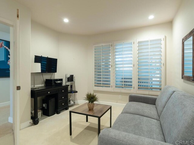 1099 1st St Unit 217, Coronado, CA 92118 - carpeted living room with recessed lighting
