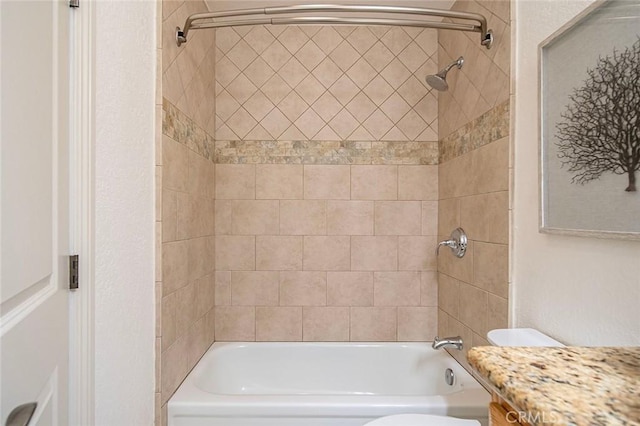 173 N Magnolia Ave Unit A, Anaheim, CA 92801 - bathroom with tub / shower combination, toilet, and vanity