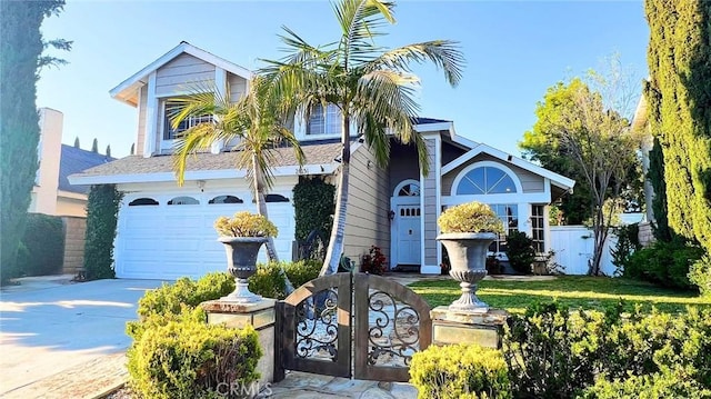 26151 Owl Ct, Lake Forest, CA 92630 - view of front of home with a garage, fence, and driveway