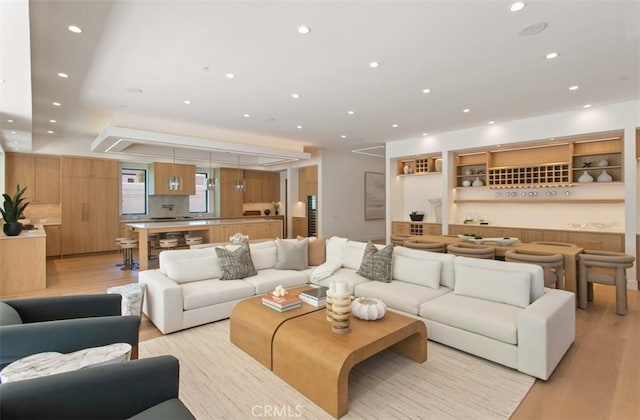 5772 Sierra Casa Rd, Irvine, CA 92603 - living area with light wood finished floors and recessed lighting