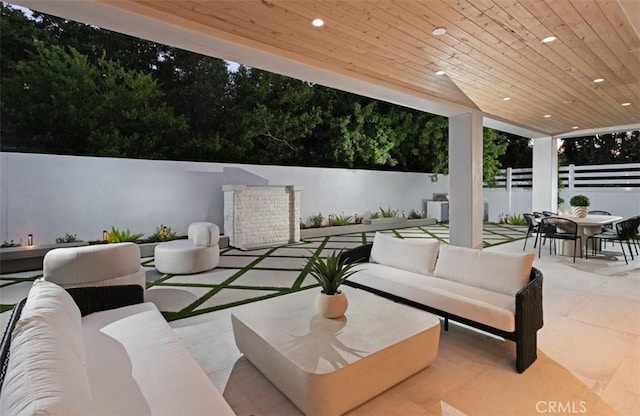 5772 Sierra Casa Rd, Irvine, CA 92603 - view of patio / terrace with outdoor lounge area and outdoor dining space