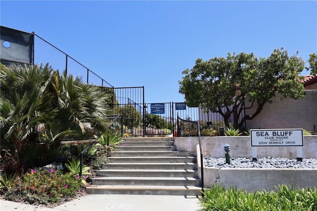 view of property's community with stairway