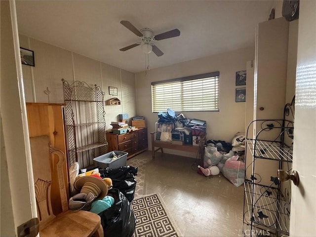 35014 Shasta St, Yucaipa, CA 92399 - bedroom featuring tile patterned floors and ceiling fan