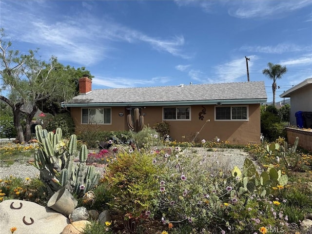 35014 Shasta St, Yucaipa, CA 92399 - view of front of property featuring a chimney and stucco siding