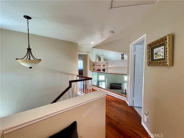 4166 Winged Foot Way, Chino Hills, CA 91709 - hallway featuring an upstairs landing and dark wood-style floors