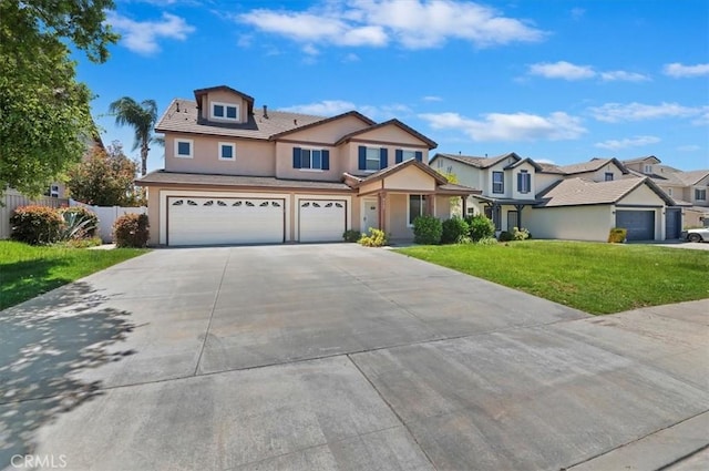 8167 Faircrest Rd, Riverside, CA 92508 - view of front facade featuring an attached garage, stucco siding, concrete driveway, and a residential view