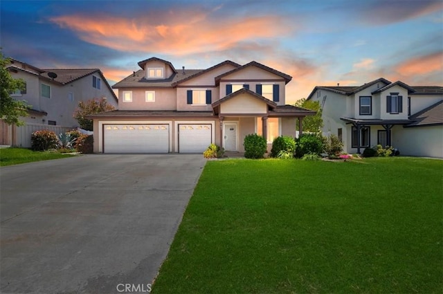 8167 Faircrest Rd, Riverside, CA 92508 - view of front of property featuring an attached garage, concrete driveway, and stucco siding