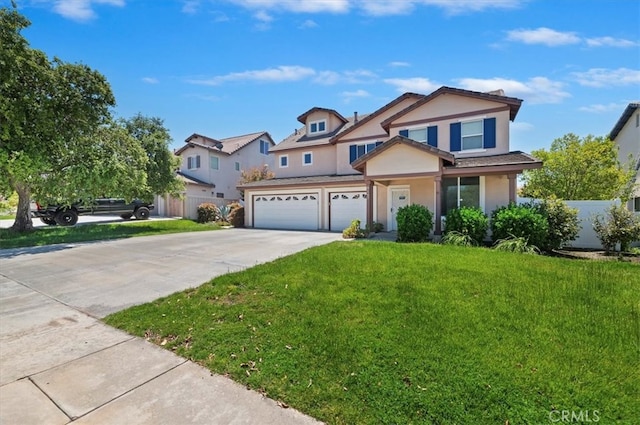 8167 Faircrest Rd, Riverside, CA 92508 - view of front of house with an attached garage, driveway, and stucco siding