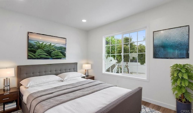 5259 Imperial Ave, San Diego, CA 92114 - bedroom with wood finished floors, baseboards, and recessed lighting