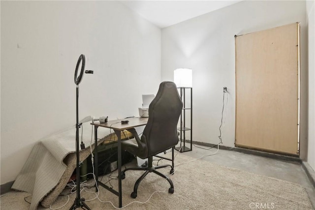 30527 Expedition Dr, Winchester, CA 92596 - home office featuring concrete flooring and baseboards