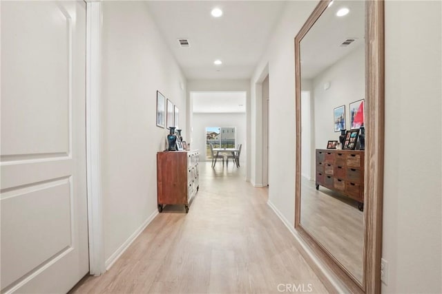 30527 Expedition Dr, Winchester, CA 92596 - hall with light wood-style floors and recessed lighting