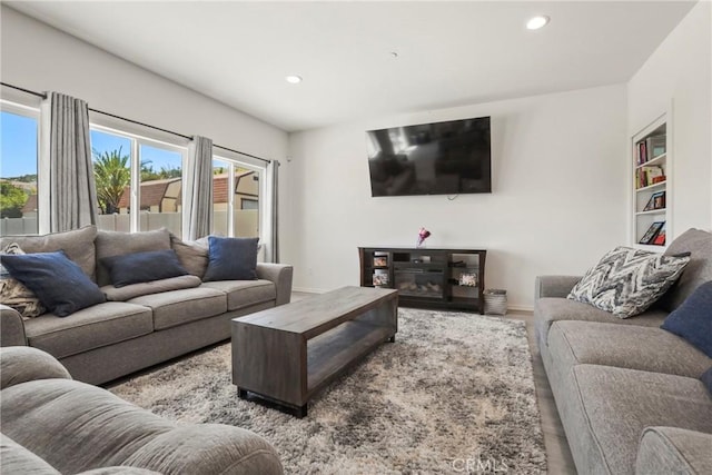 30527 Expedition Dr, Winchester, CA 92596 - living area featuring healthy amount of natural light, recessed lighting, and wood finished floors