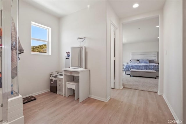 30527 Expedition Dr, Winchester, CA 92596 - hall with light wood-type flooring and recessed lighting
