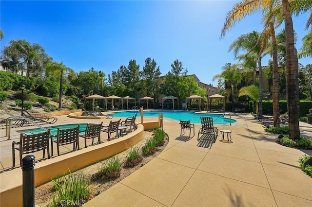 4437 Owens St Unit 104, Corona, CA 92883 - community pool with a patio