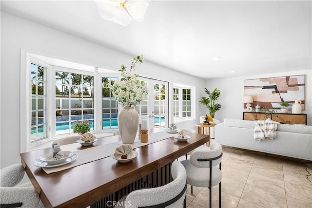 20 Grant, Irvine, CA 92620 - dining area with recessed lighting and french doors