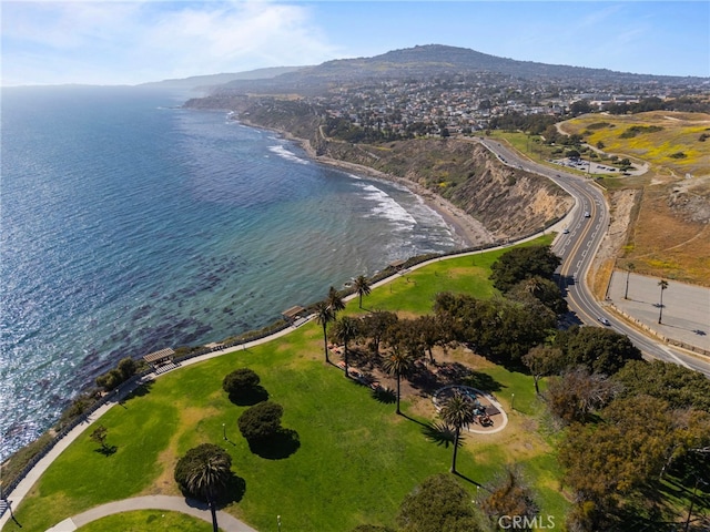 676 Shepard St Unit 6, San Pedro, CA 90731 - aerial view of property and surrounding area with a water and mountain view