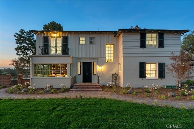 view of front of house featuring board and batten siding