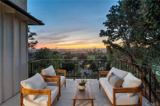 balcony with an outdoor living space