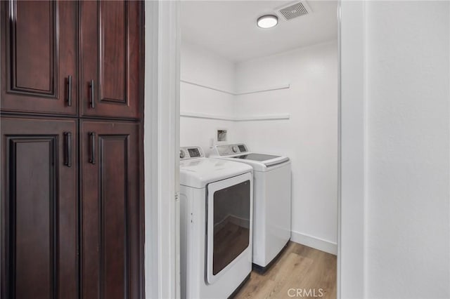 1326 Via Del Rio, Corona, CA 92882 - washroom with light wood-style floors, independent washer and dryer, and baseboards