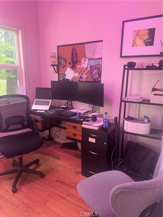 5625 Headwaters Rd, Forest Ranch, CA 95942 - home office featuring wood finished floors