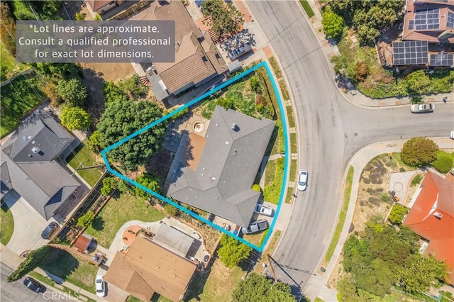 16060 Villa Flores Dr, Hacienda Heights, CA 91745 - aerial overview of property's location featuring property parcel outlined