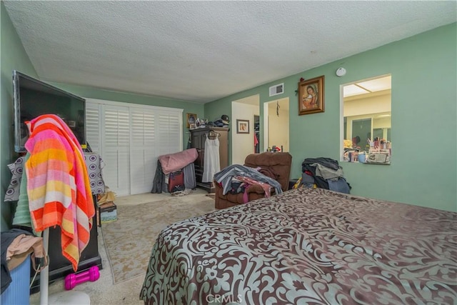 16060 Villa Flores Dr, Hacienda Heights, CA 91745 - bedroom with carpet floors and a textured ceiling