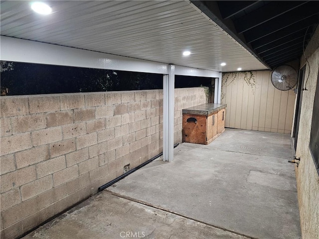 12860 Perris Blvd Unit D6, Moreno Valley, CA 92553 - finished basement with concrete block wall