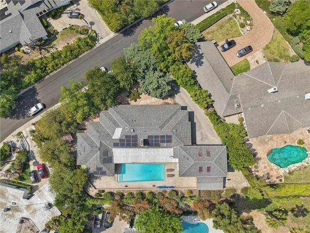 12218 Sarazen Pl, Granada Hills, CA 91344 - drone / aerial view of a pool