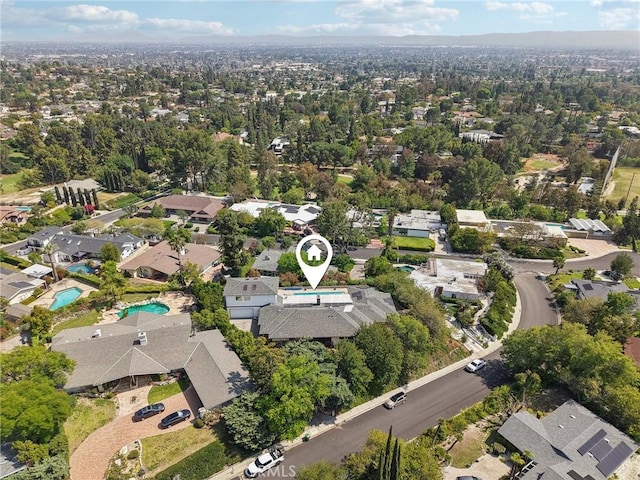 12218 Sarazen Pl, Granada Hills, CA 91344 - aerial view of property and surrounding area with nearby suburban area