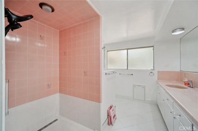 12218 Sarazen Pl, Granada Hills, CA 91344 - bathroom featuring tile patterned flooring and vanity
