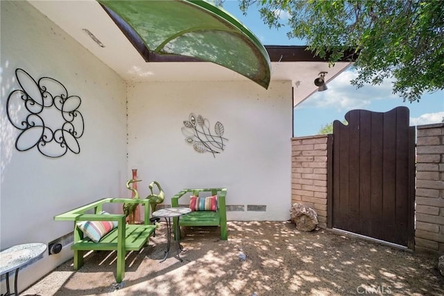 12218 Sarazen Pl, Granada Hills, CA 91344 - view of patio / terrace with a gate