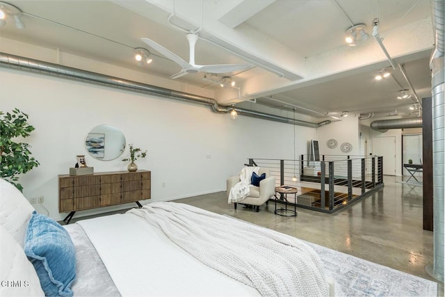 510 S Hewitt St Unit 106, Los Angeles, CA 90013 - bedroom with concrete floors